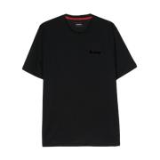 Kiton Svart Rundhals Kortärmad T-shirt Black, Herr