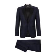 Boss Elegant Tuxedo Klänning Blue, Herr