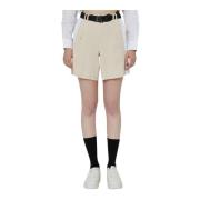 John Richmond Sidestripe Shorts Polyester Komposition Beige, Dam