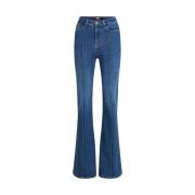 Karl Lagerfeld Flared Jeans Blue, Dam