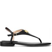 Ralph Lauren Flat Sandals Black, Dam