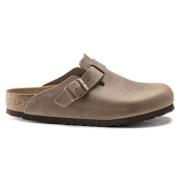 Birkenstock Topo Läder Träsko Boston Beige, Dam