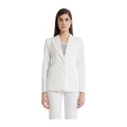 ViCOLO Vit Tvåknappad Blazer White, Dam