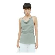 St. Agni Halterneck Justerbar Strap Top Green, Dam