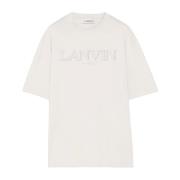 Lanvin Klassiskt Broderad Beige T-shirt Beige, Herr