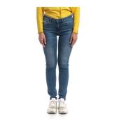 Liu Jo Högmidjade Skinny Jeans Blue, Dam