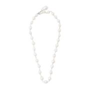 Pearl Octopuss.y Vampyr Kedja Halsband Handgjord Logoplatta Gray, Dam