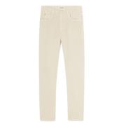 Loro Piana Beige Five-Pocket Cashmere Byxor Beige, Herr