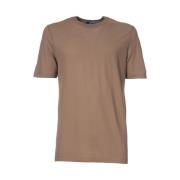 Kired Bomull Crew Neck T-shirt Brown, Herr