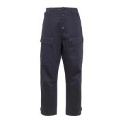 Seafarer Cropped Byxor Rak Passform Bottenklipp Blue, Herr