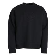 Dolce & Gabbana Svart DG Logo Pullover Sweater Black, Herr