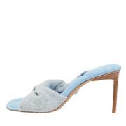 Jacquemus Pre-owned Pre-owned Tyg sandaler Blue, Dam