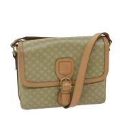 Celine Vintage Pre-owned Canvas axelremsvskor Beige, Dam