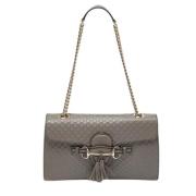 Gucci Vintage Pre-owned Laeder gucci-vskor Gray, Dam