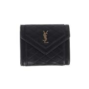 Yves Saint Laurent Vintage Pre-owned Laeder plnbcker Black, Dam