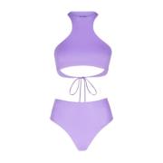 The Attico Amerikansk Halsringning Bikini Purple, Dam