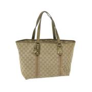 Gucci Vintage Pre-owned Canvas gucci-vskor Beige, Dam