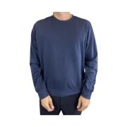 Aspesi Marinblå Sweatshirt med Axel Detalj Blue, Herr