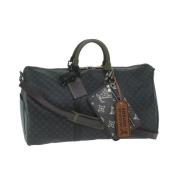 Louis Vuitton Vintage Pre-owned Belagd canvas handvskor Black, Dam