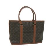 Louis Vuitton Vintage Pre-owned Belagd canvas totevskor Brown, Dam