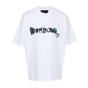 John Richmond Logo Fram Rund Hals Kortärmad T-shirt White, Herr