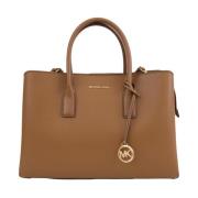 Michael Kors Läder Satchel Väska Brown, Dam