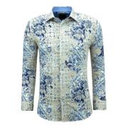 Gentile Bellini Herrtrycksskjortor Långärmade Slim fit - 3140 Multicol...