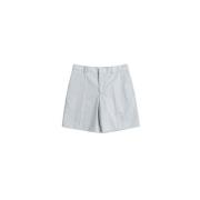 Off White Himmelblå Heavycot Bomullsshorts Blue, Dam