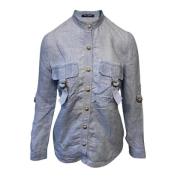 Balmain Pre-owned Pre-owned Linne toppar Blue, Dam