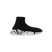 Balenciaga Tyg sneakers Black, Dam