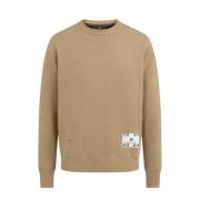 Belstaff Centenary Applique Sweatshirt Khaki Beige, Herr