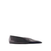 Jil Sander Svart Läder Ballerina Slip-On Rund Tå Black, Dam