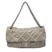 Chanel Vintage Pre-owned Laeder chanel-vskor Gray, Dam