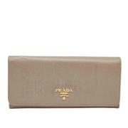 Prada Vintage Pre-owned Laeder plnbcker Gray, Dam