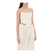 Giuseppe Di Morabito Ull Bustier Topp White, Dam