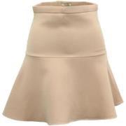 Miu Miu Pre-owned Pre-owned Polyester nederdelar Beige, Dam