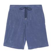 Vilebrequin Bomullsblandade Shorts med Fickor Blue, Herr