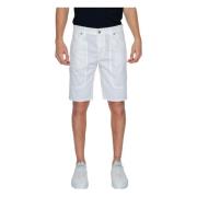 Jeckerson Vita Bomullsblandade Shorts med Fickor White, Herr