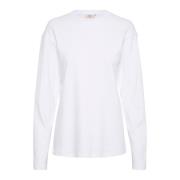 Lounge Nine Bright White Långärmad T-shirt White, Dam