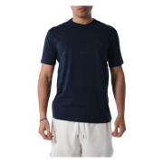 Armani Exchange Bomull T-shirt med Frontlogo Blue, Herr