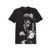 Dolce & Gabbana James Dean T-shirt Black, Herr