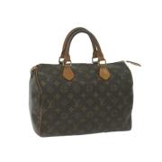 Louis Vuitton Vintage Pre-owned Canvas handvskor Brown, Dam