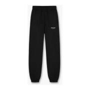 Represent Svart bomulls sweatpant med dragkedjefickor Black, Herr