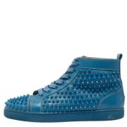 Christian Louboutin Pre-owned Pre-owned Laeder sneakers Blue, Herr