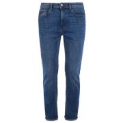 YES ZEE Mörk Tvätt Denim Jeans Blue, Dam