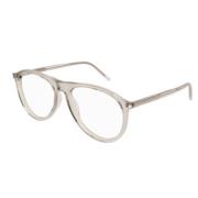 Saint Laurent Klassiska Svarta Solglasögon Beige, Unisex