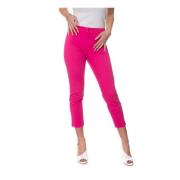 Max Mara Weekend Stretchiga avkortade chino-byxor Pink, Dam