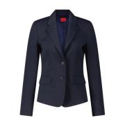 Hugo Boss Skräddad Blazer Aredana med Ull Blue, Dam