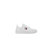 Tommy Jeans Retro Läder Sneakers Vår/Sommar Kollektion White, Herr