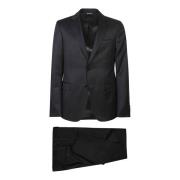 Ermenegildo Zegna Snyggt Herrkostym Black, Herr